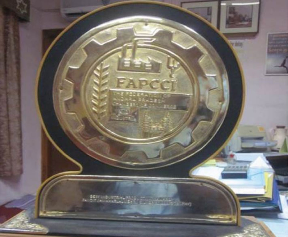 The Best Industrial Productivity Award from FAPCCI, Hyderabad.